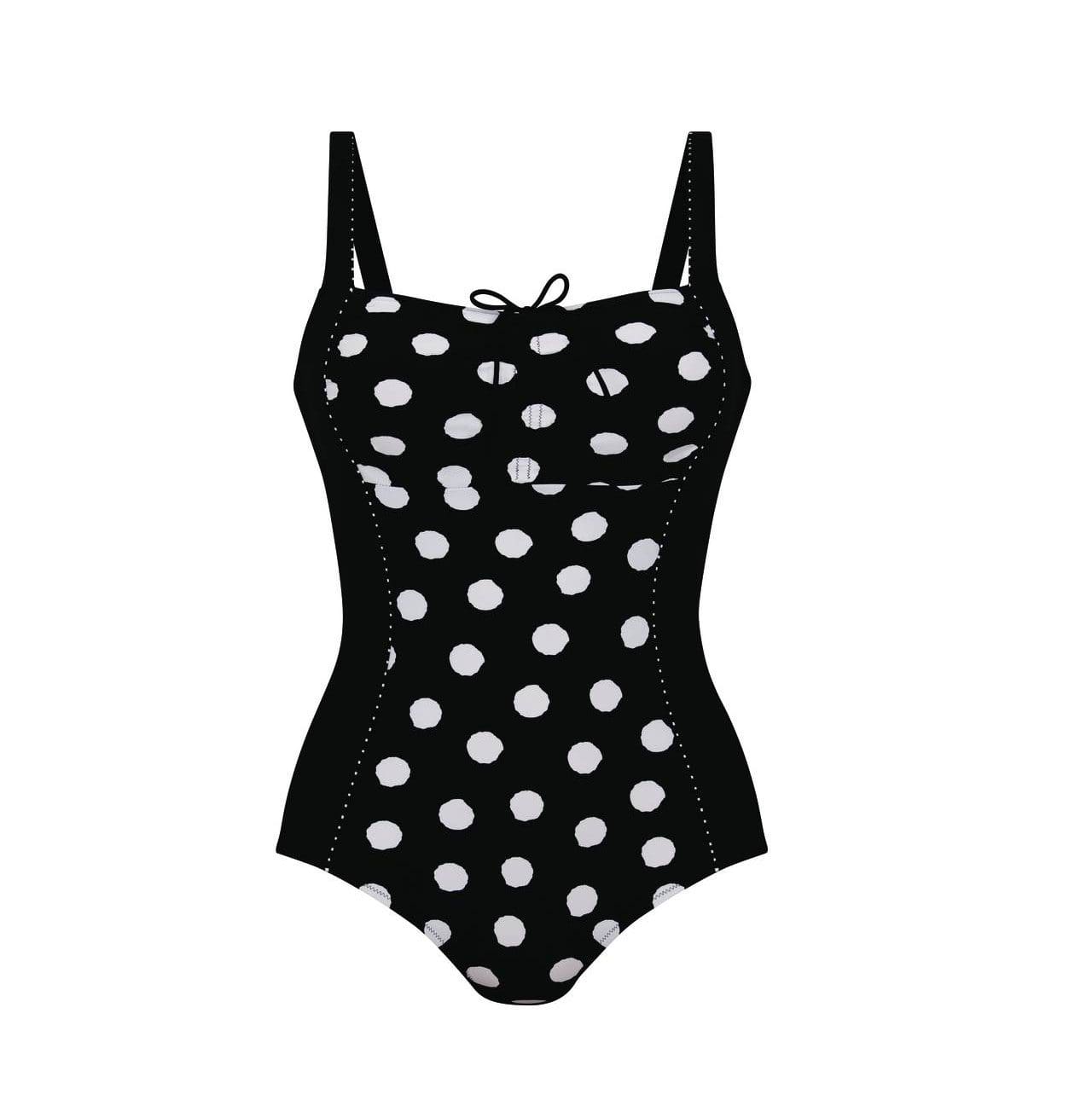 Jamu Elena Black & White Mastectomy Swimsuit In Stock At UK Swimwear